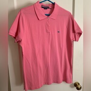 Vineyard Vines pink polo shirt